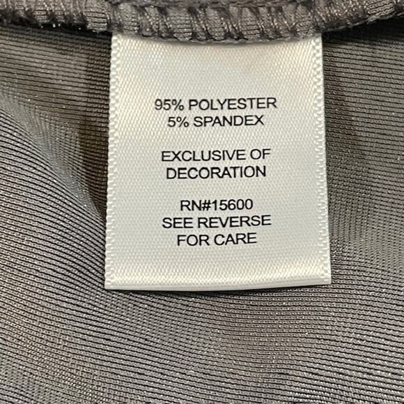 Kate & Sam Women's Gray Velvet Tiered Midi Dress (S) - Picture 5 of 7